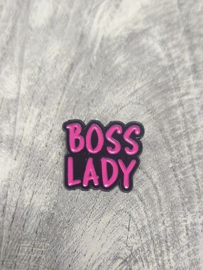 Boss Lady Pink Enamel Pin
